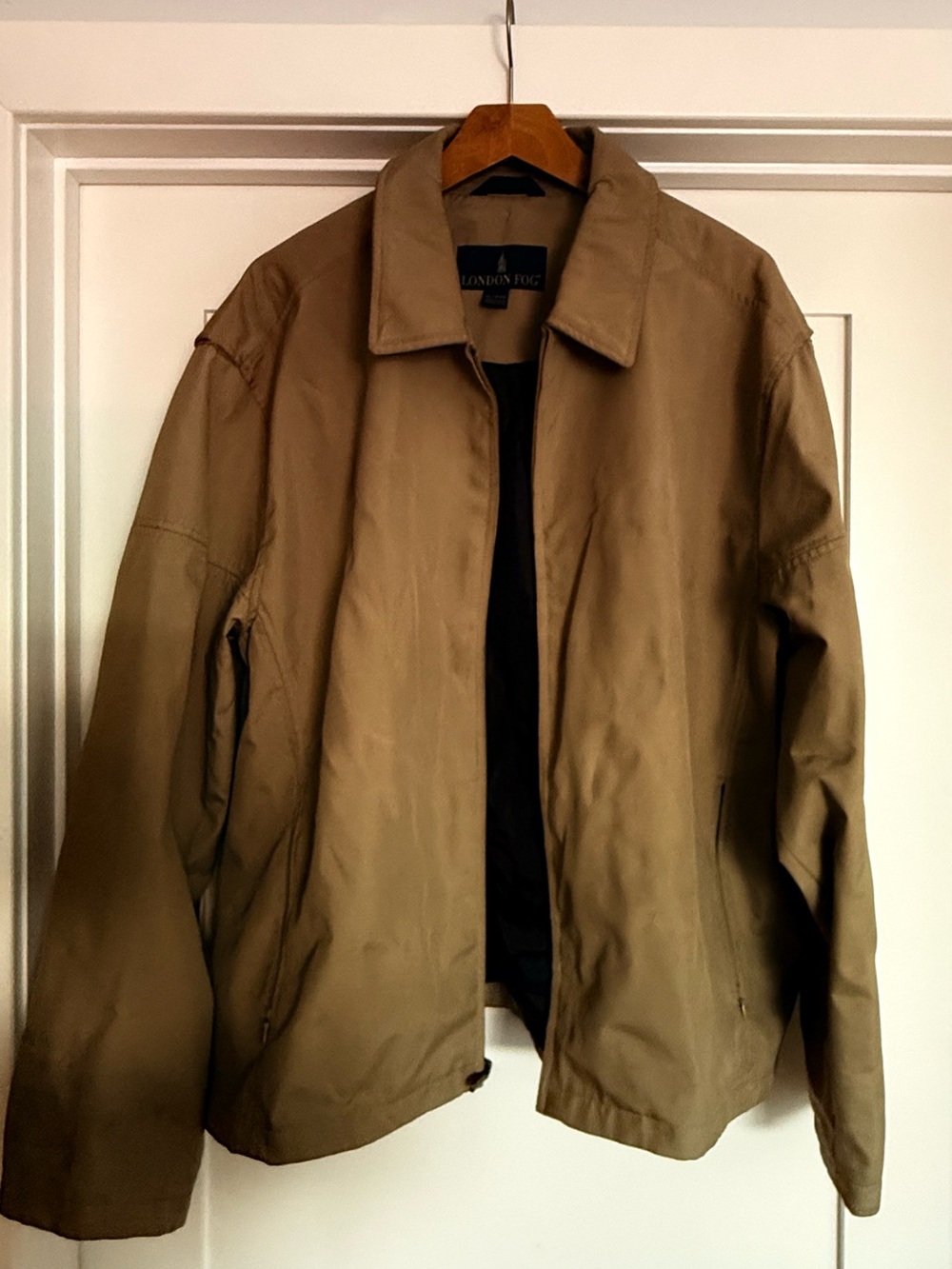 London Fog Men's Light Brown Zip Jacket
